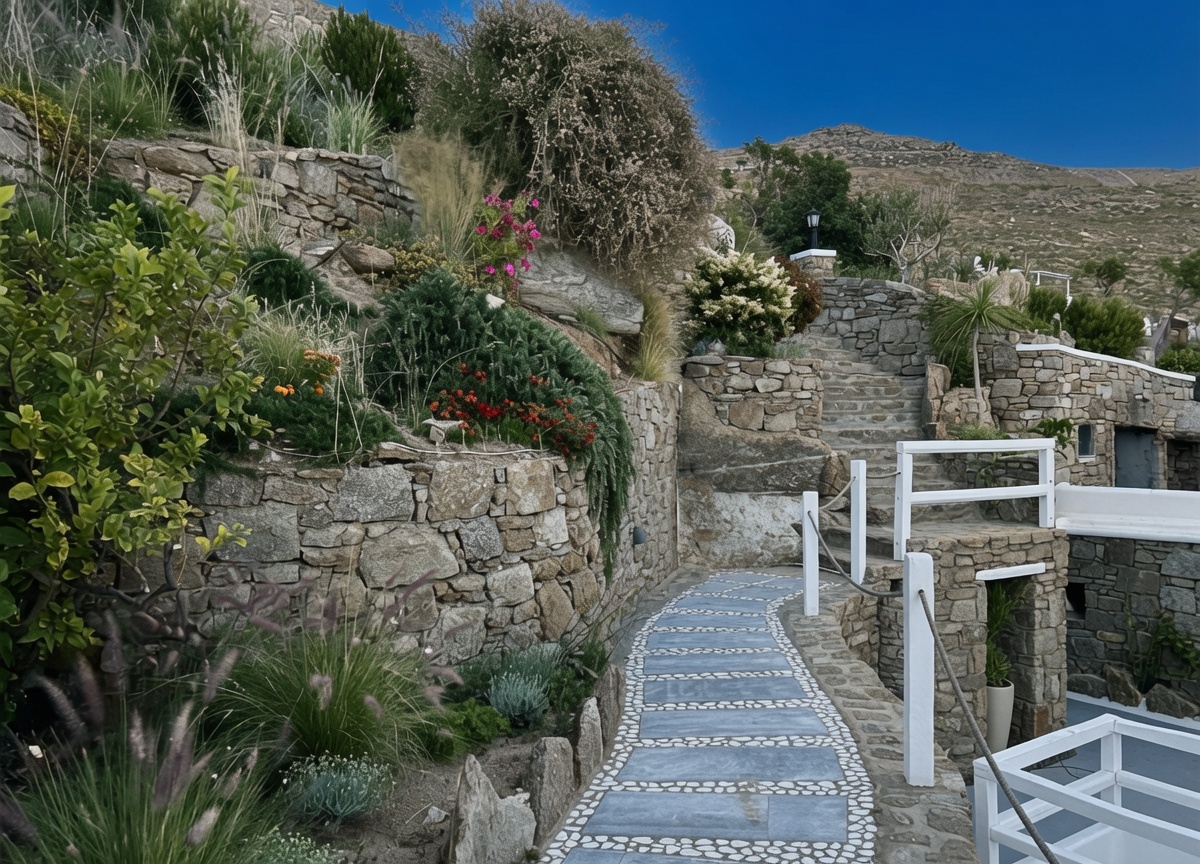 Villa AGNES garden pathway