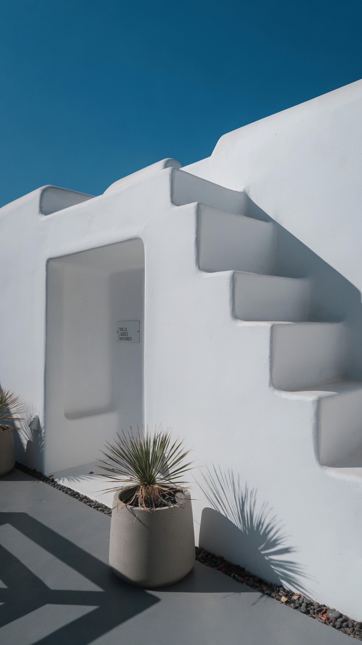 Villa AGNES entrance stairs