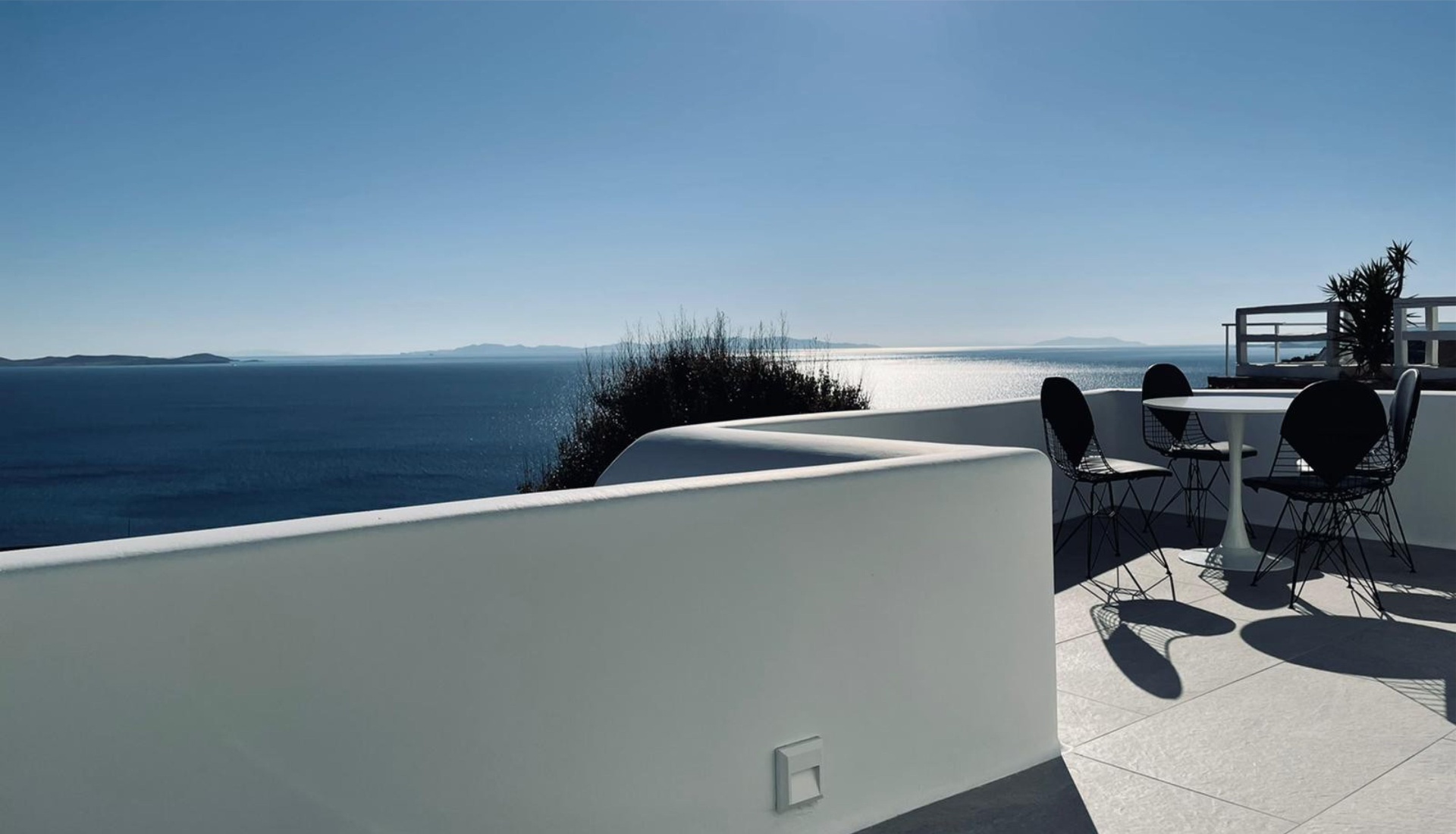 Villa AGNES rooftop terrace with sea view